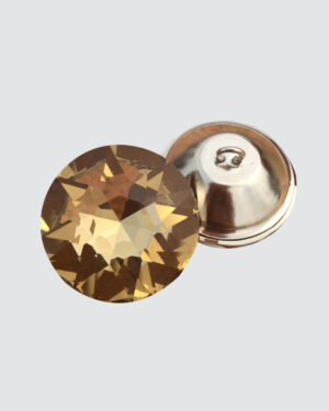 Button Glass 25Mm Coffee Gold (4950 Pcs)