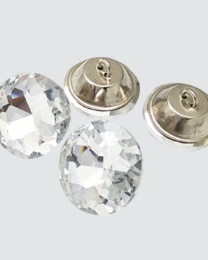 Button Glass 20 Mm White (9000Pcs)